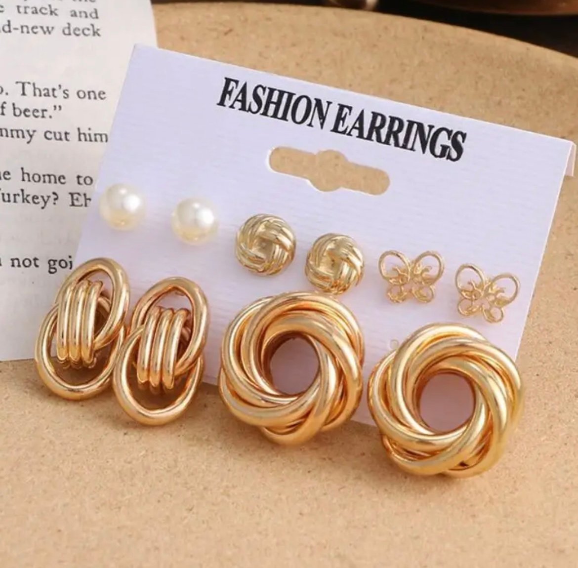 American 6 Pair Earring Set