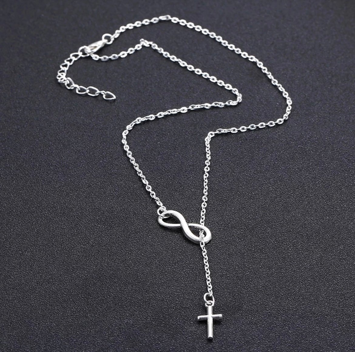Silver Cross Pendant Necklace