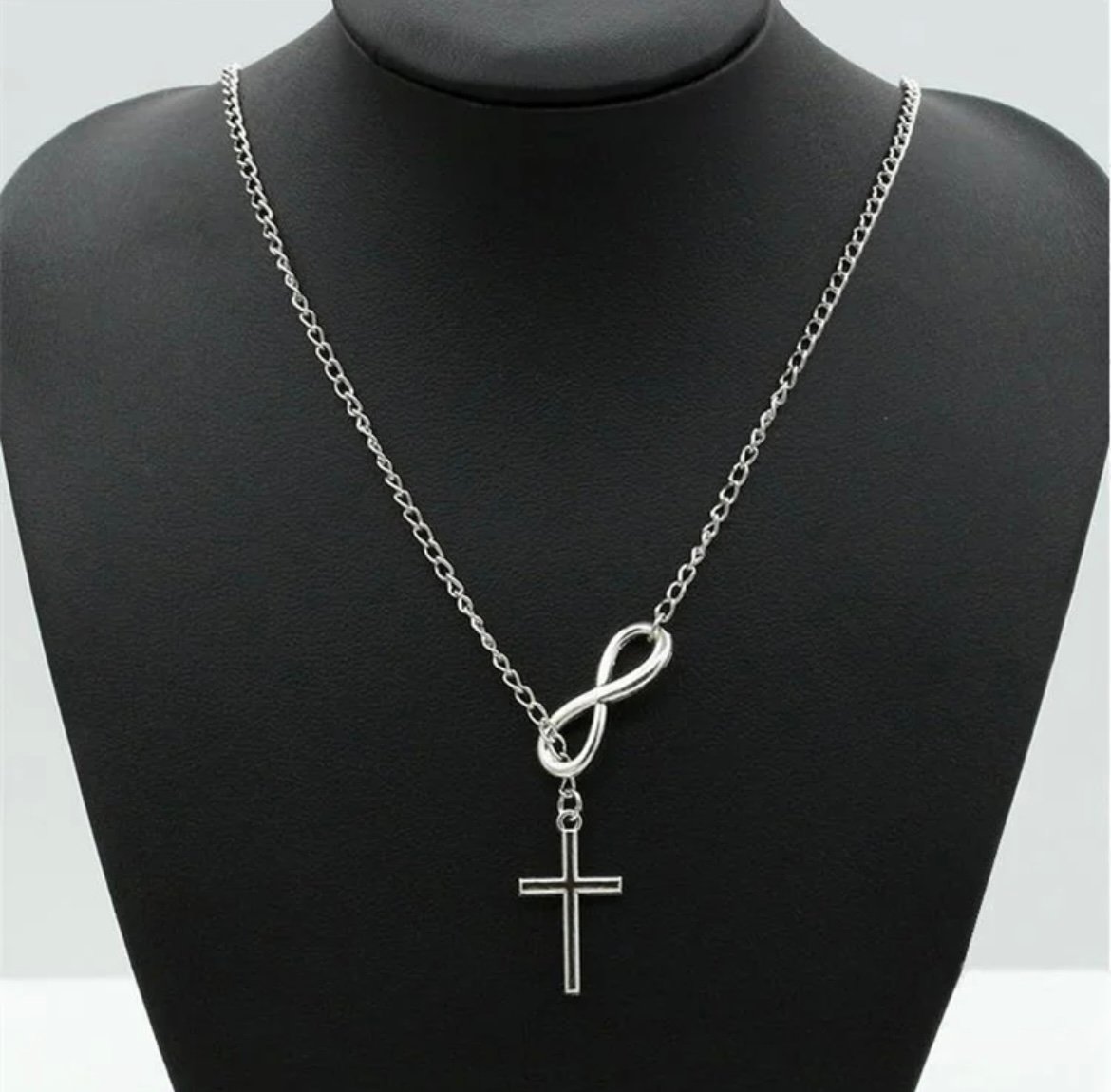 Silver Cross Pendant Necklace