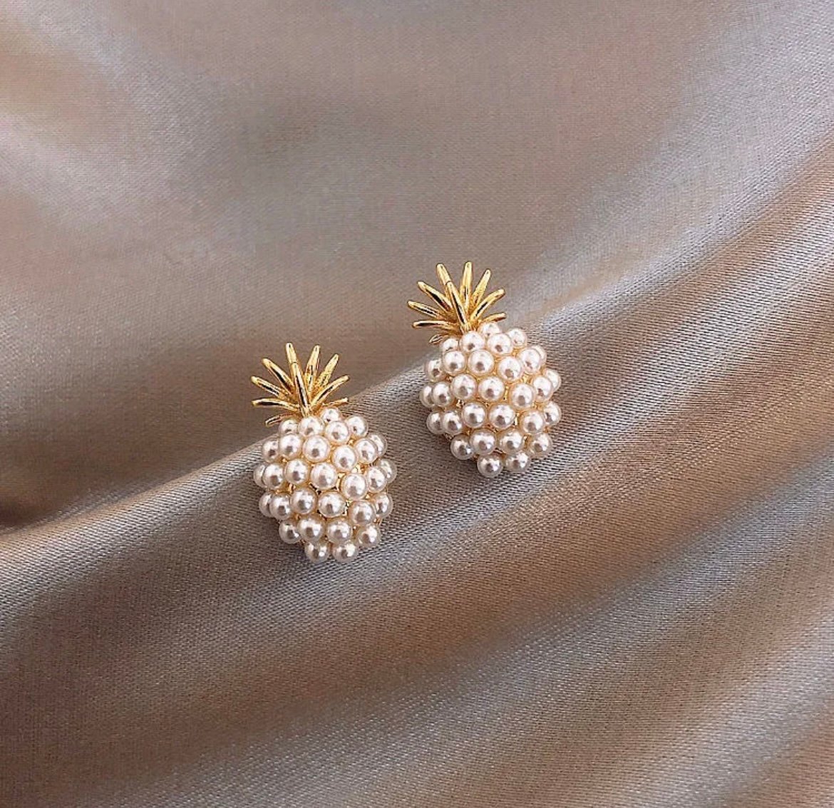 Pineapple Stud Korean Earring
