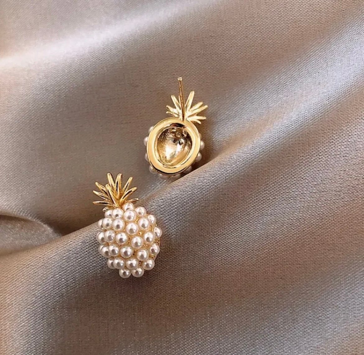 Pineapple Stud Korean Earring